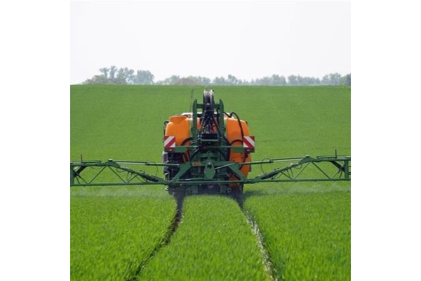 Image Irrigation farming tractor.